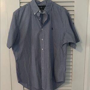 Ralph Lauren Men's Blue Checkered Shirt